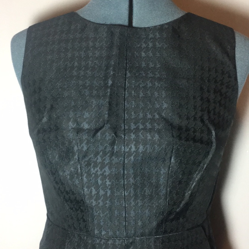 Banana Republic Navy/Black houndstooth dress